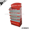 Bright Color Flexible Advertising Food Supermarket Dispaly Stand